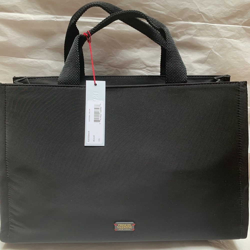Kate Spade NWT Frances Valentine Black Nylon Tote